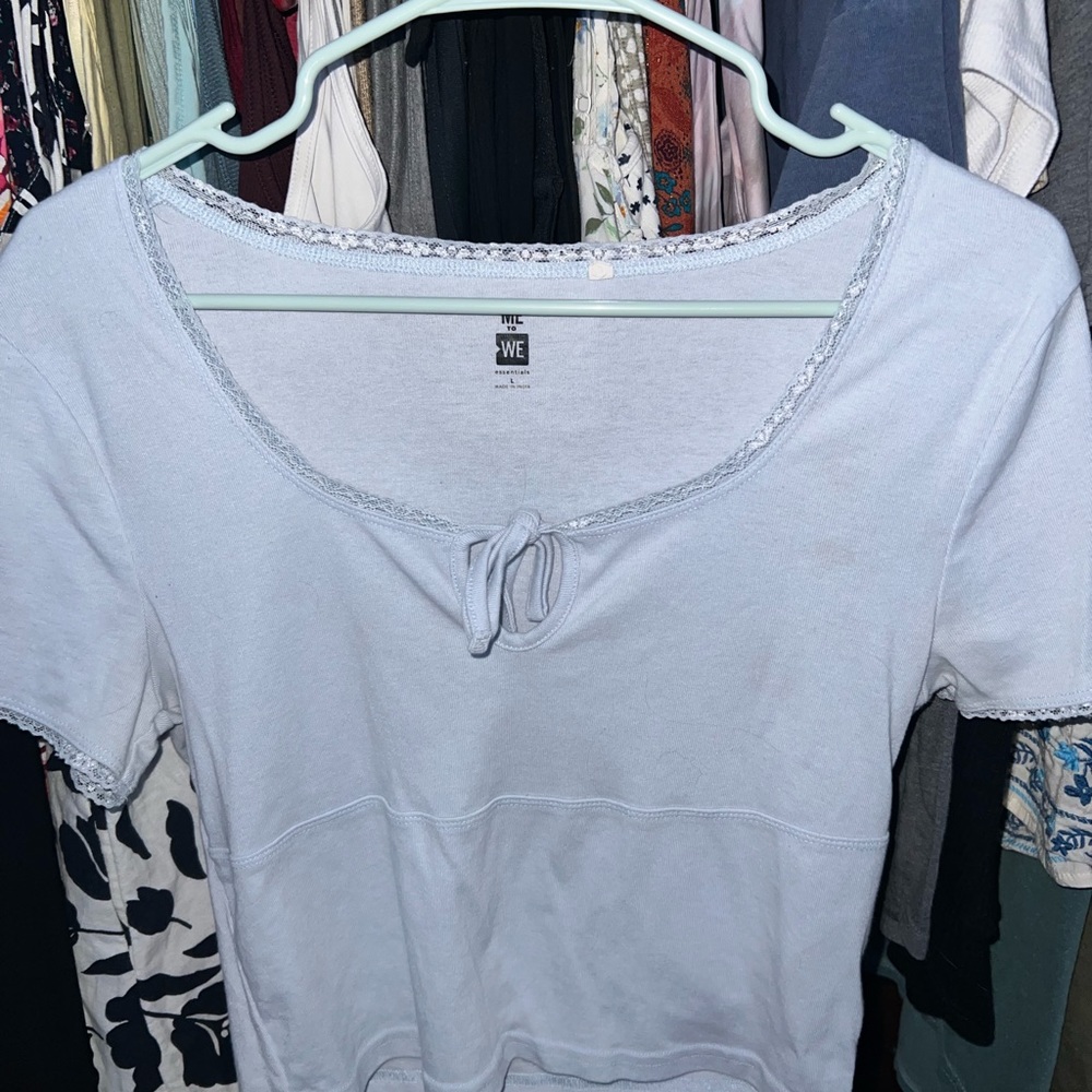 baby blue t shirt